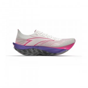 Anta C202 6 Pro Men's Marathon Racing Shoes - White/Purple