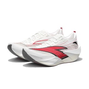 Anta C202 6 Pro Men's Marathon Racing Shoes - White/Red