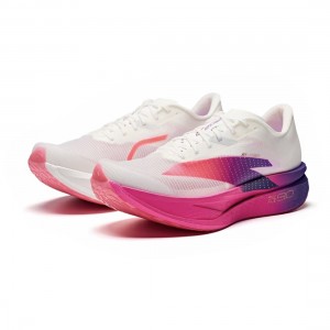 Anta C202 8.0 Marathon Racing Shoes - White/Purple/Red