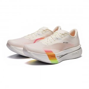 Anta C202 8.0 Marathon Racing Shoes - White/Orange/Silver