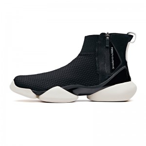 Anta 2019 Spring New Men's UFO "Creation" Sock-like Fashion Basketball Causal Shoes - Black