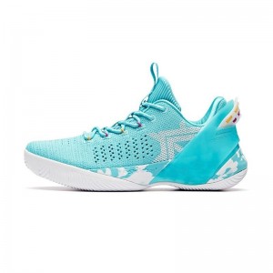 2019 Summer Anta Klay Thompson Shock The game 3.0 Low Basketball Shoes - Light Blue