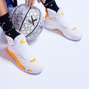 Anta KT5 Klay Thompson "Home" Basketball Shoes - White/Orange