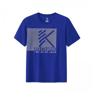 Anta 2019 KT Klay Thompson Men's Basketball T-shirts - Blue