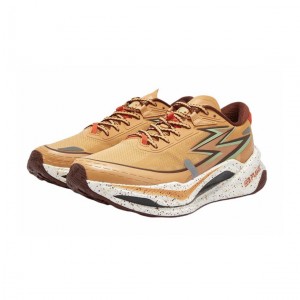 361° Flame 4X4 Men's Carbon Plate Trail Running Shoes - Coffe Brown