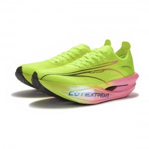 361° Furious Future 2.5 Marathon Racing Shoes - Green/Pink