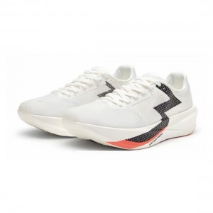 361° Mega 3 Pro Marathon Racing Shoes - White/Black