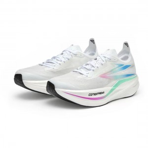 361° Flame Double Marathon Racing Shoes - White/Blue/Pink