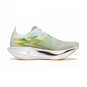 361° Flame 4 Unisex Marathon Racing Shoes - White/Green