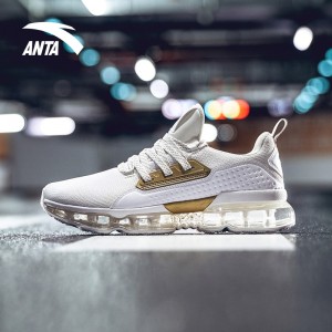Anta X NASA INSIGHT Air Cushion Running Shoes - White/Gold | Anta SEEED Running Sneakers