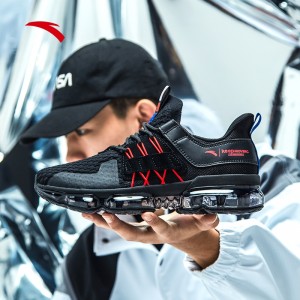 2019 Spring New Anta X NASA SEEED BLACK HOLE 黑洞 Men's Air Cushion Running Shoes - Black/Red