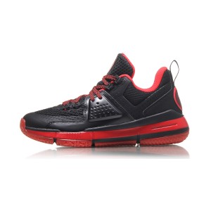 Li-Ning 2017 All City 6 Lining Wade Professional Basketball Game Shoes - Black/Red