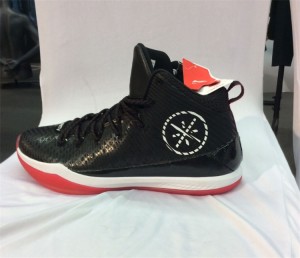 Li Ning Wade All In Team 5 Mid Professional Basketball Shoes - Black/Red