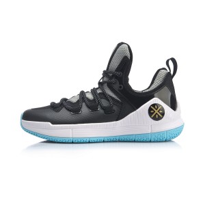 Way of Wade Sixth Man 2019 Men's Low Professional Basketball Match Shoes - Black/Gray/Blue