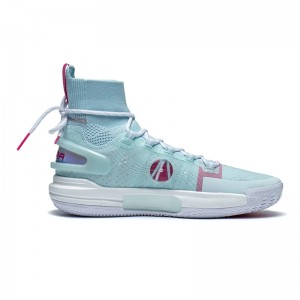 Li-Ning SPEED IX Ultra Men's Professional Basketball Competition Sneakers - Ice Blue