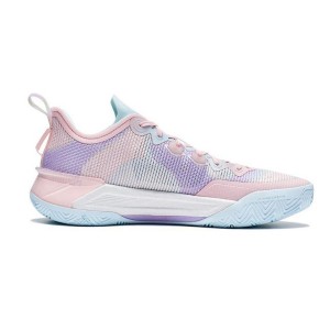 LiNing LiRen3 V2 “Sky Realm” Premium Boom Men's LowBasketball Sneakers - Blue/Pink