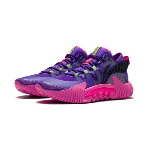 Li-Ning 2022 兵不厌诈 BADFIVE2 Low Men's Basketball Sneakers - Purple/Pink