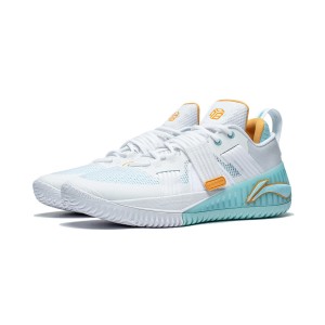 Li-Ning 2023 New Li Ning BADFIVE “Fury" Men's Outdoor Basketball Shoes - White/Blue