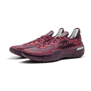Li-Ning 2024 Jie Ao "Sunset Purple Emerald" Men's Low Outdoor Basketball Shoes