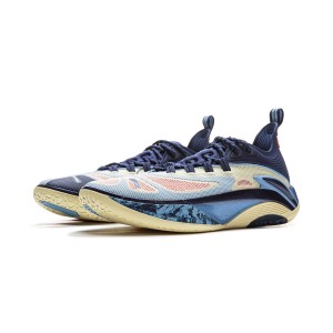 LiNing 2025 BADFIVE Hunting 1S Men's Low Outdoor Basketball Shoes - Crayon Yellow/Deep Blue