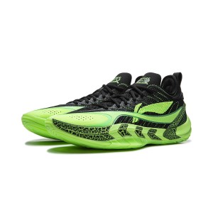LiNing BadFive Guerrilla2 Super Men's Low Outdoor Basketball Shoes - Black/Green