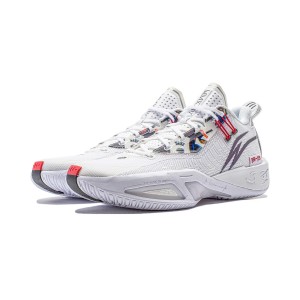 LiNing Way of Wade Fission 9 Men's Low Basketball Game Shoes - White