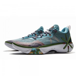 LiNing 2025 Wade Shadow 6 Men's Low Basketball Court Shoes - Blue/Green