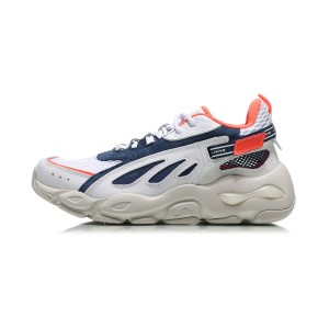 Paris Fashion Week Show "Butterfly" LITE LI-NING Men's Fashionable Casual Sneakers - White/Blue