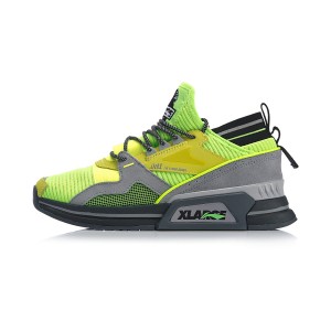 2019 Spring New Li-Ning x XLARGE 001 T1000 Men's Fashion Casual Shoes - Green/Grey