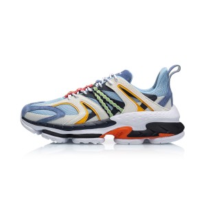 2019 Spring Li-Ning COUNTERFLOW ADAM Men's Fashion Casual Shoes - Blue/White/Yellow [AGLP097-4]