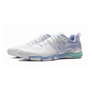 LiNing Hawk Eye 2.0 Pro Table Tennis Training Shoes - White/Purple
