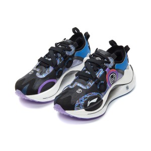 China Li-Ning AW21 Paris Fashion Week 绝影CRC BENG Men's Fashion Running Shoes - Black/Purple