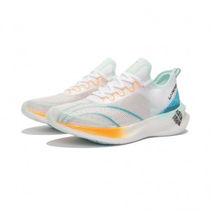 Li-Ning 2022 New Color 飞电Feidian CHALLENGER BOOM  Men's Racing Shoes - White/Blue
