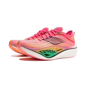 LiNing Feidian 4.0 ULTRA Men's Marathon Racing Shoes - Pink/Orange
