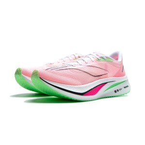 Li-Ning Feidian 4.0 CHALLENGER BOOM Men's Racing Shoes - White/Pink/Orange