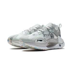 China Li-Ning 22SS Paris Fashion Week 绝影CRC Men's Fashion Running Shoes - White/Silver Gray