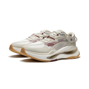 Li-Ning Of China SS2022 Fashion Show 超越 Infinity Men's Stylish Sneakers - Gray/Beige