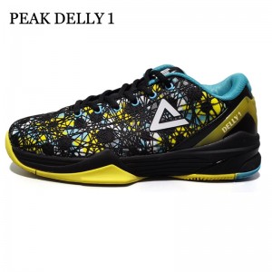 Peak Delly1 Basketball Shoes - Blue/Yellow/Black