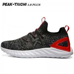 PEAK 2019 Summer New PEAK-"TAICHI" 1.0 Plus Smart Running Shoes - Black/Red/Gray