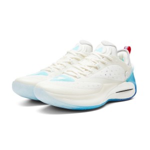 PEAK 2024 Andrew Wiggins AW2 Men's Basketball Shoes - Beige/Blue