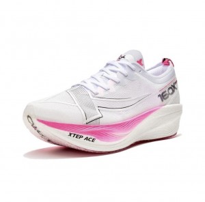 Xtep 160X 5.0 Pro Women PB Marathon Racing Shoes - white/pink