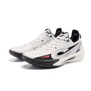 Qiaodan Fengci Rise 2.0 Low Men's Basketball Shoes - Black/White