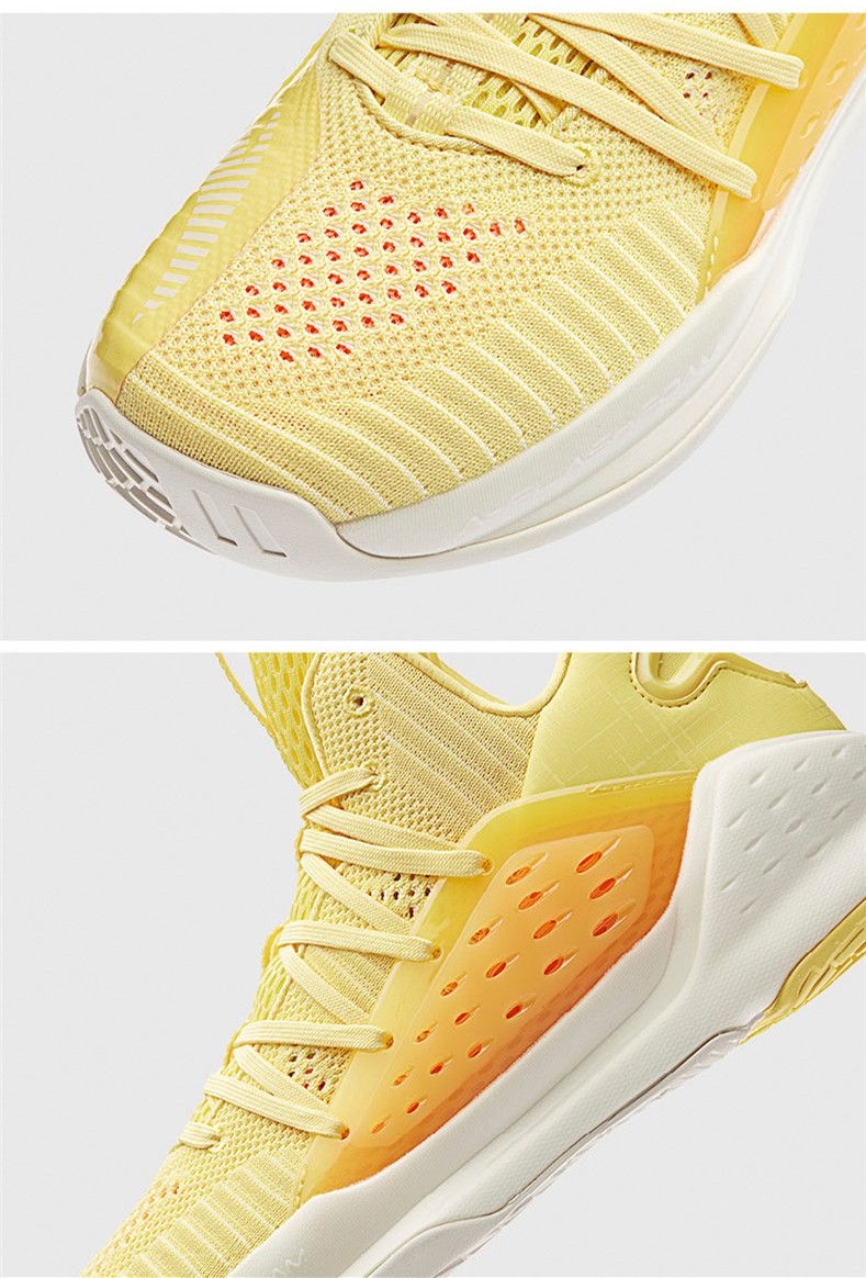 Anta 2019 KT4 Splash Klay Thompson Men's Mid Basketball Shoes - Yellow/Orange