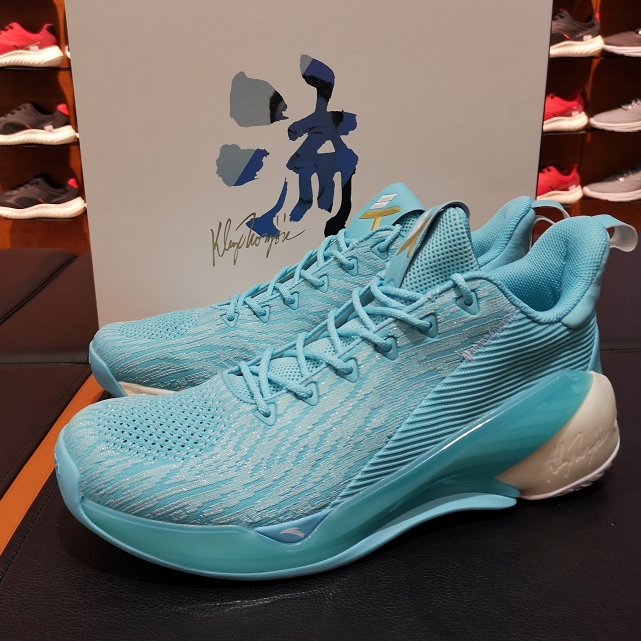 Anta 2019 Klay Thompson KT4 Low Men's Basketball Shoes - Blue/White/Gold