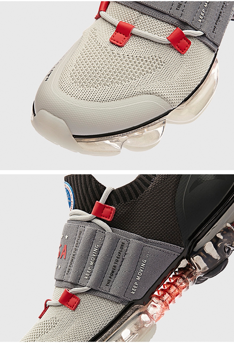 Anta X NASA SEEED Series "Zero Bound" NASA 60th Anniversary Men's Running Shoes - Grey