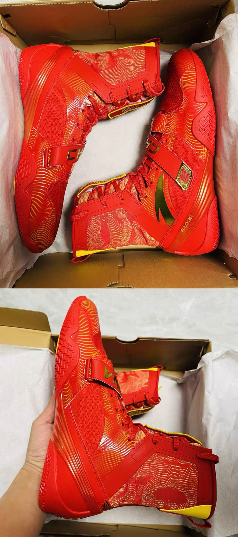 Paris Olympic China National Team Anta Boxing Shoes in Red Paris Olympic China National Team Anta Boxing Shoes in Red