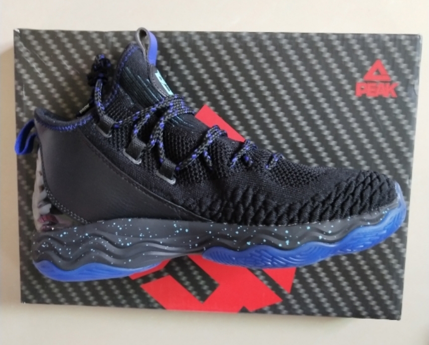 PEAK Dwight Howard DH4 Professional Basketball Sneakers - Black/Purple